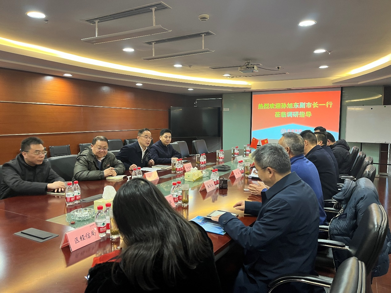 杭州市副市长孙旭东一行莅临新金宝官方网站入口集团调研指导